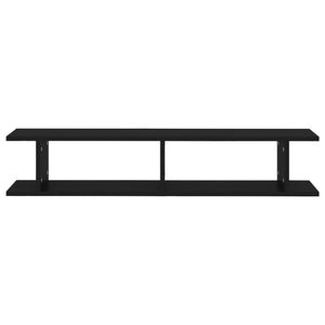 Schwarze Wandregale, 2er-Set