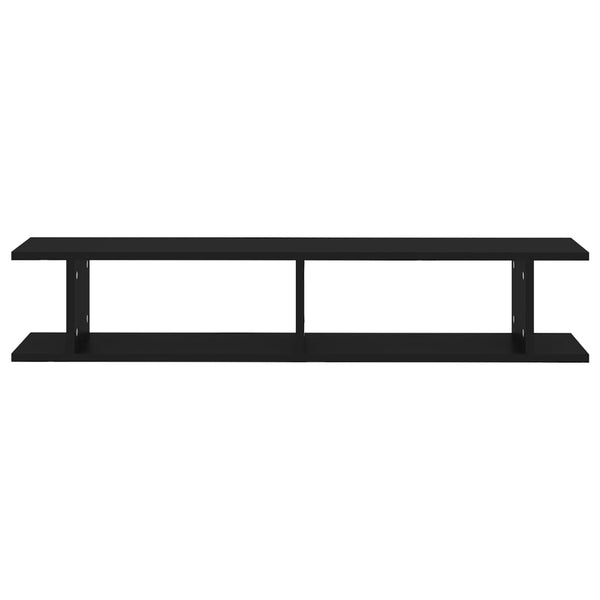 Schwarze Wandregale, 2er-Set
