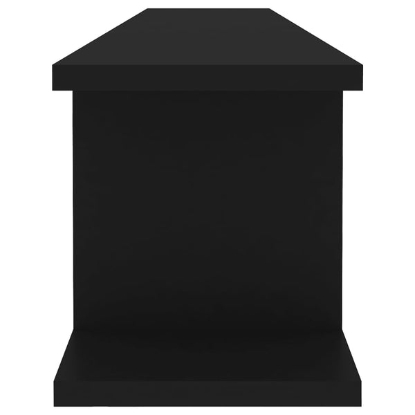 Schwarze Wandregale, 2er-Set