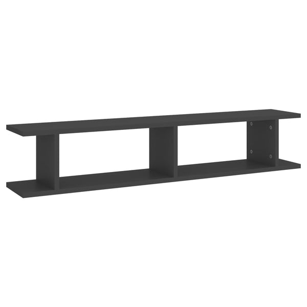 Graue Wandregale, 2er Set