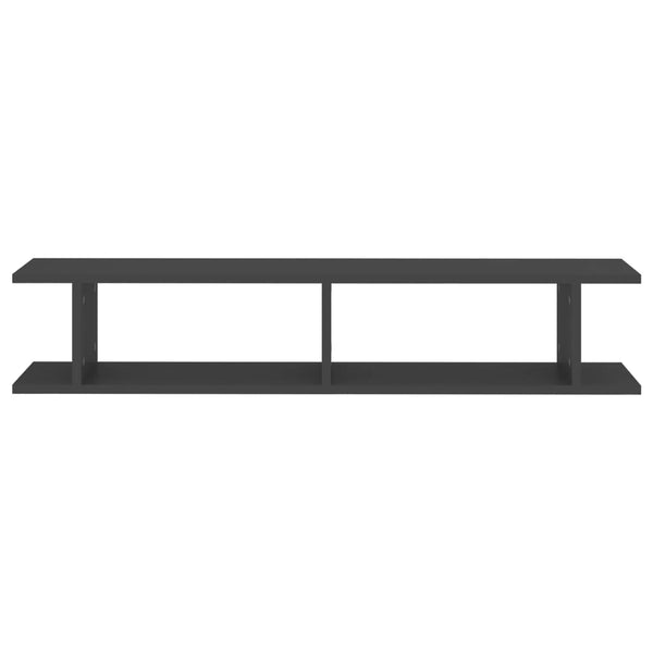 Graue Wandregale, 2er Set
