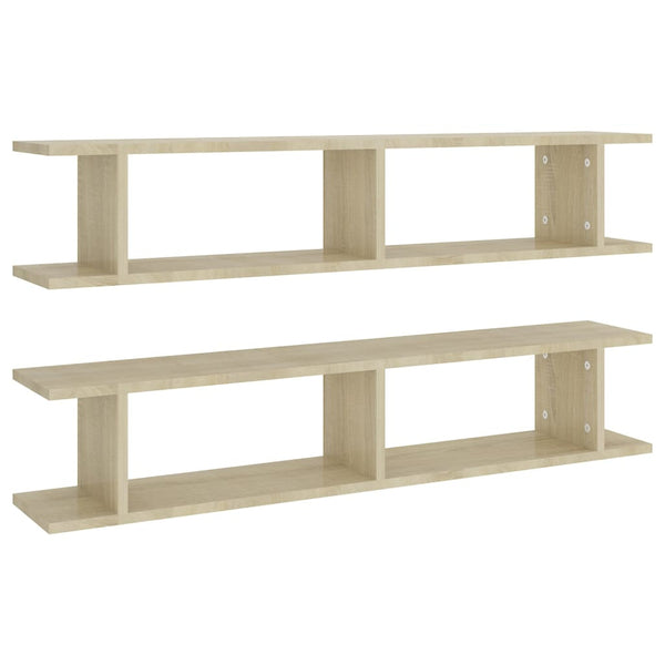 Wandregale Sonoma-Eiche 105 cm, 2er-Set