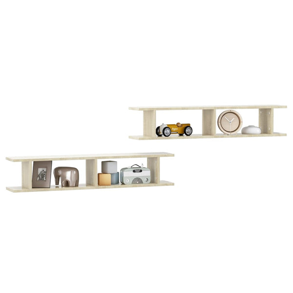Wandregale Sonoma-Eiche 105 cm, 2er-Set