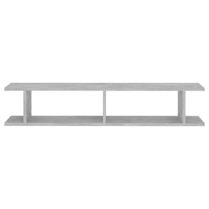Betongraue Wandregale, 2er-Set