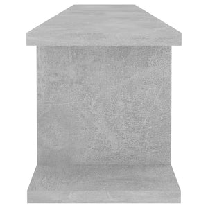 Betongraue Wandregale, 2er-Set
