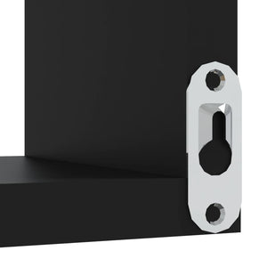 Schwarze Eckregale, 2er Set
