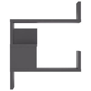 Graue Eckregale für die Wand, 2er-Set