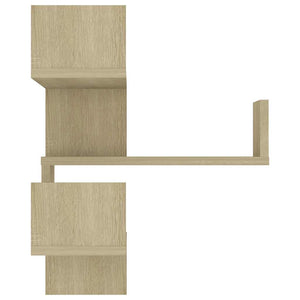 Sonoma Eiche Wand-Eckregale, 2er-Set