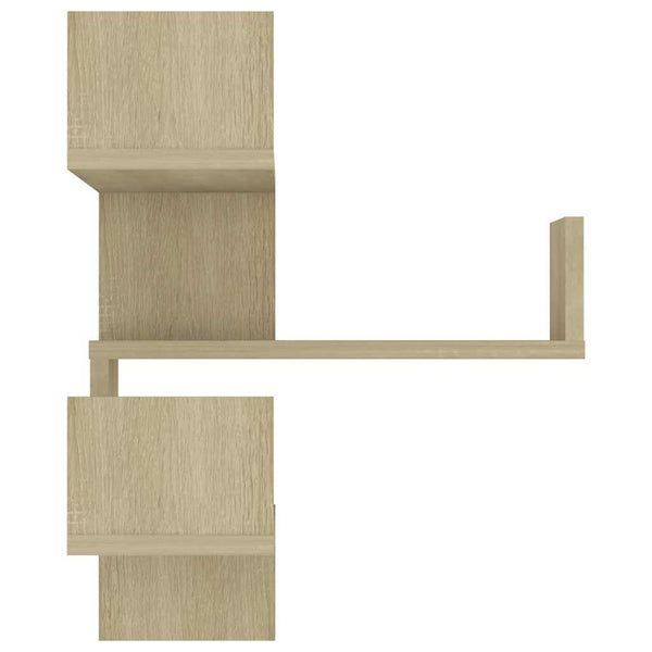 Sonoma Eiche Wand-Eckregale, 2er-Set