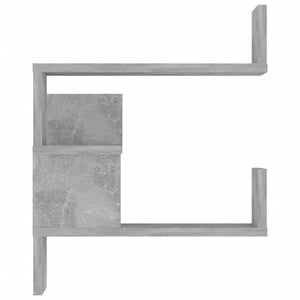 Betongraue Eckregale, 2er-Set