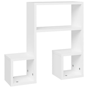 Weiße Wandregale, 2er Set, 50 cm