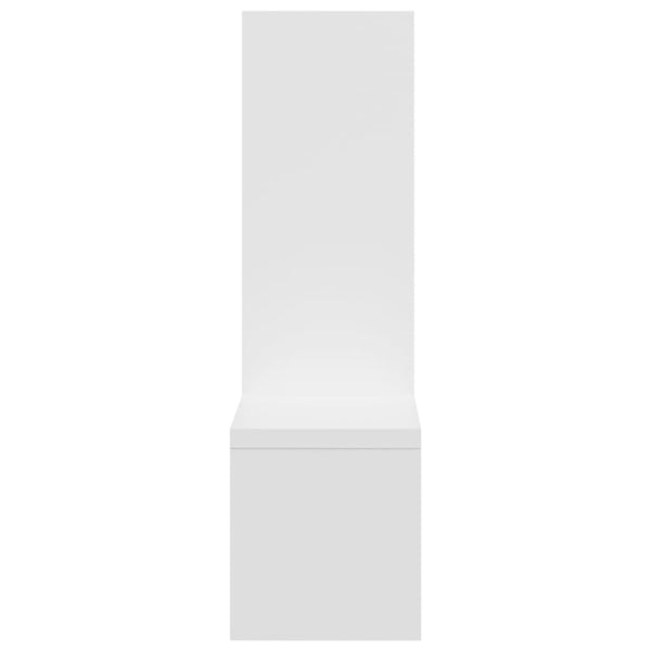 Weiße Wandregale, 2er Set, 50 cm