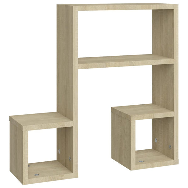 Wandregale Sonoma-Eiche 50x15x50 cm, 2er-Set