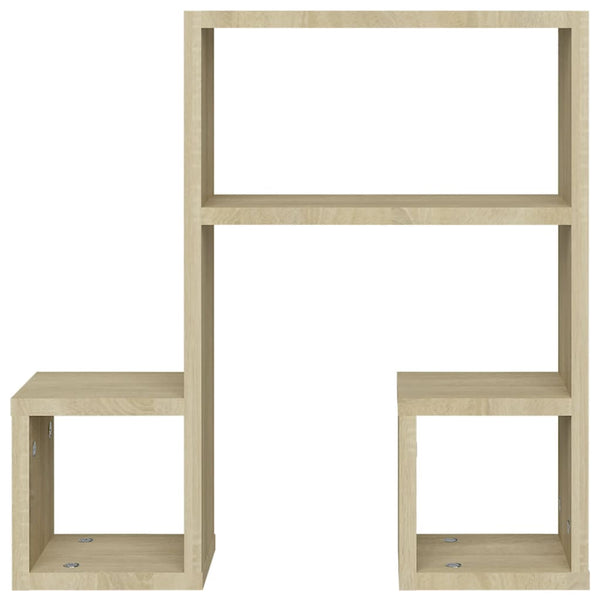 Wandregale Sonoma-Eiche 50x15x50 cm, 2er-Set