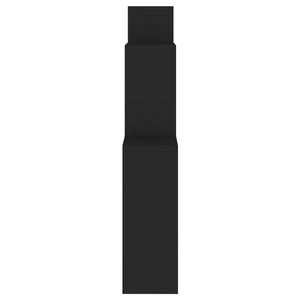Schwarzes Würfelregal 80x15x78,5 cm