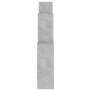 vidaXL Étagère cube gris béton 80x15x78,5 cm Bois d'ingénierie