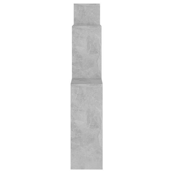 vidaXL Étagère cube gris béton 80x15x78,5 cm Bois d'ingénierie