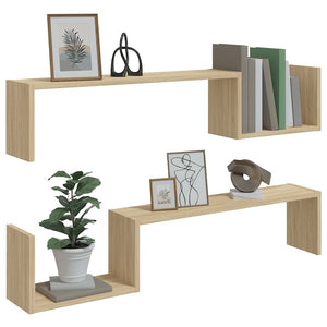 Wandregale Sonoma Eiche 100 cm, 2er Set