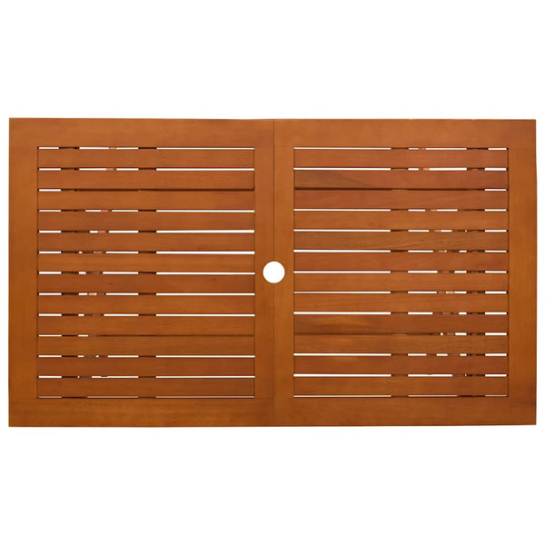 Gartentisch Klappbar 120x70x75 cm Massivholz Eukalyptus