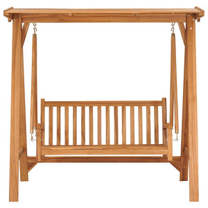 Hollywoodschaukel 174 cm Massivholz Teak