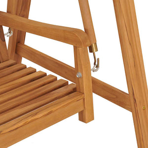 Hollywoodschaukel 174 cm Massivholz Teak