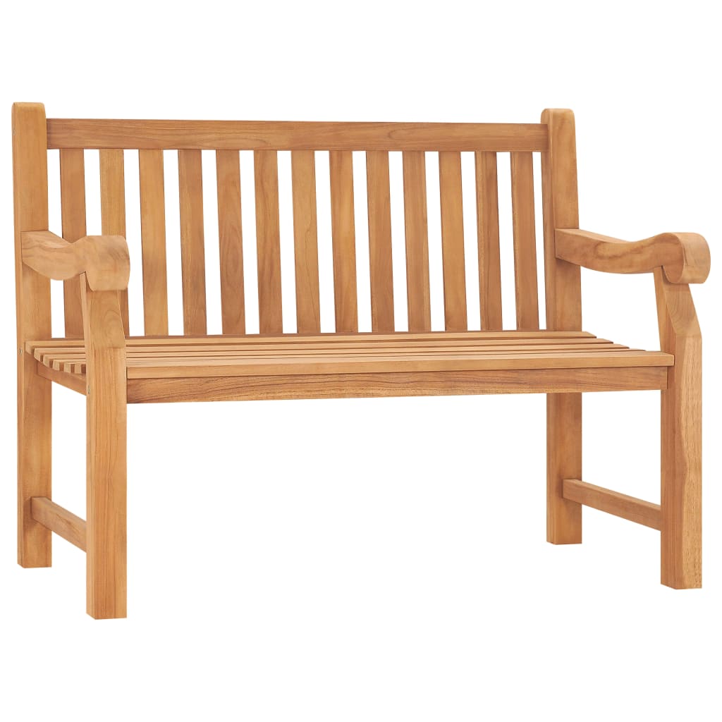 vidaXL Banc de jardin 114 cm en teck massif