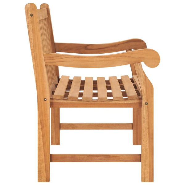 vidaXL Banc de jardin 114 cm en teck massif