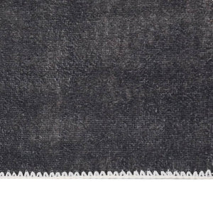 Waschbarer Teppichläufer Anthrazit 80x300 cm