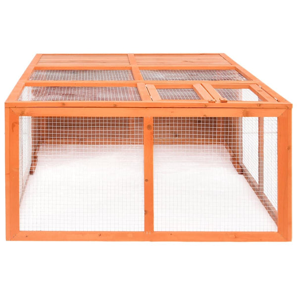 Garten-Tierkäfig 150x100x50 cm Massivholz Tanne