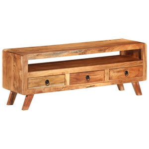 Meuble TV vidaXL 110x30x40 cm Bois d'acacia massif