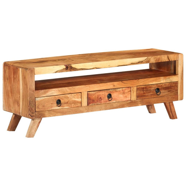Meuble TV vidaXL 110x30x40 cm Bois d'acacia massif