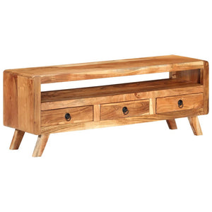 Meuble TV vidaXL 110x30x40 cm Bois d'acacia massif