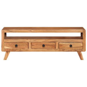 Meuble TV vidaXL 110x30x40 cm Bois d'acacia massif