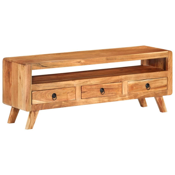 Meuble TV vidaXL 110x30x40 cm Bois d'acacia massif