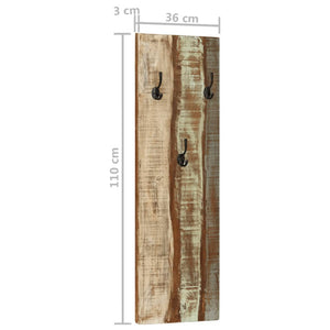 Wandgarderoben Set 2 Stk. Altholz 36x110cm