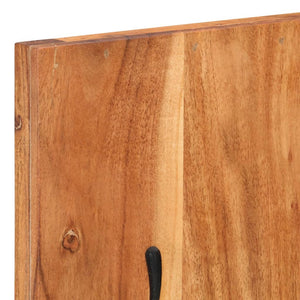 Wandgarderobe Akazie Massivholz 2er Set