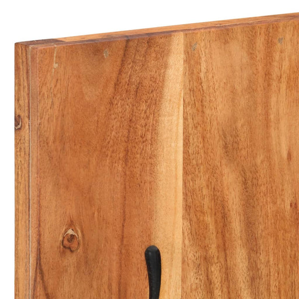 Wandgarderobe Akazie Massivholz 2er Set