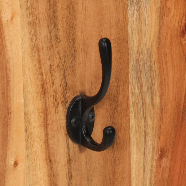 Wandgarderobe Akazie Massivholz 2er Set