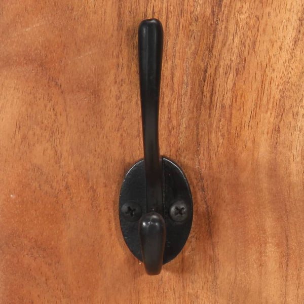 Wandgarderobe Akazie Massivholz 2er Set