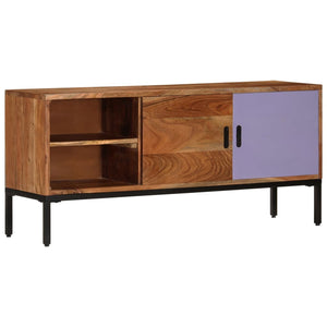 TV-Schrank Akazie Massivholz 110 cm Honigbraun/Grau