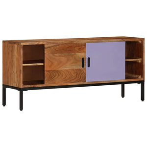 TV-Schrank Akazie Massivholz 110 cm Honigbraun/Grau
