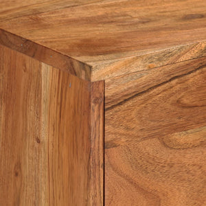 TV-Schrank Akazie Massivholz 110 cm Honigbraun/Grau