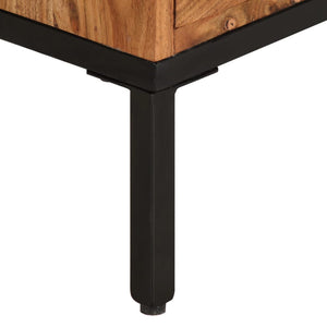 TV-Schrank Akazie Massivholz 110 cm Honigbraun/Grau