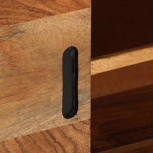 TV-Schrank Akazie Massivholz 110 cm Honigbraun/Grau