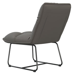vidaXL Chaise longue avec cadre en métal Gris clair Velours