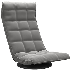 vidaXL Chaise de sol pivotante velours gris foncé