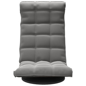 vidaXL Chaise de sol pivotante velours gris foncé