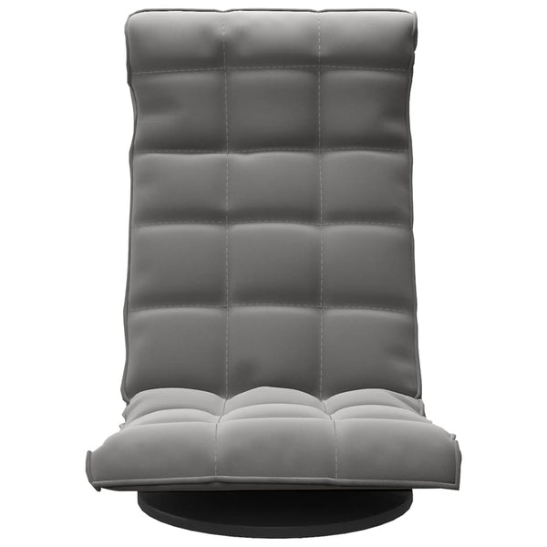vidaXL Chaise de sol pivotante velours gris foncé