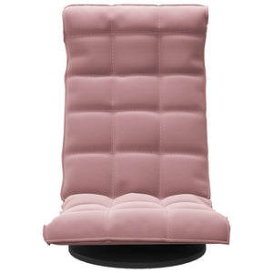Drehbarer Bodenstuhl Rosa Samt