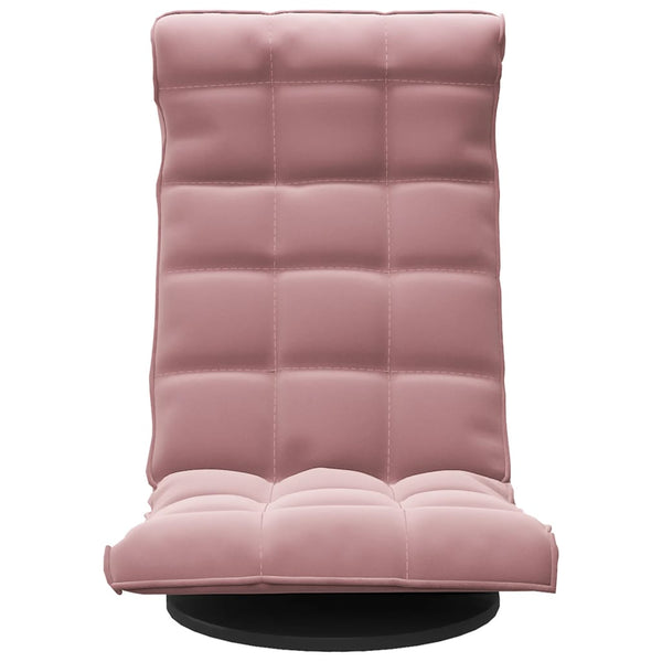 Drehbarer Bodenstuhl Rosa Samt